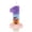 A001- Style A, variant on Number Birthday Candle, Glitter Gradient Pink Purple Number 5 Candle, Halloween Candle with Pumpkin Witch Decor, Halloween Birthday Cake Decoration, Fun Pastel Themed Party Supply
