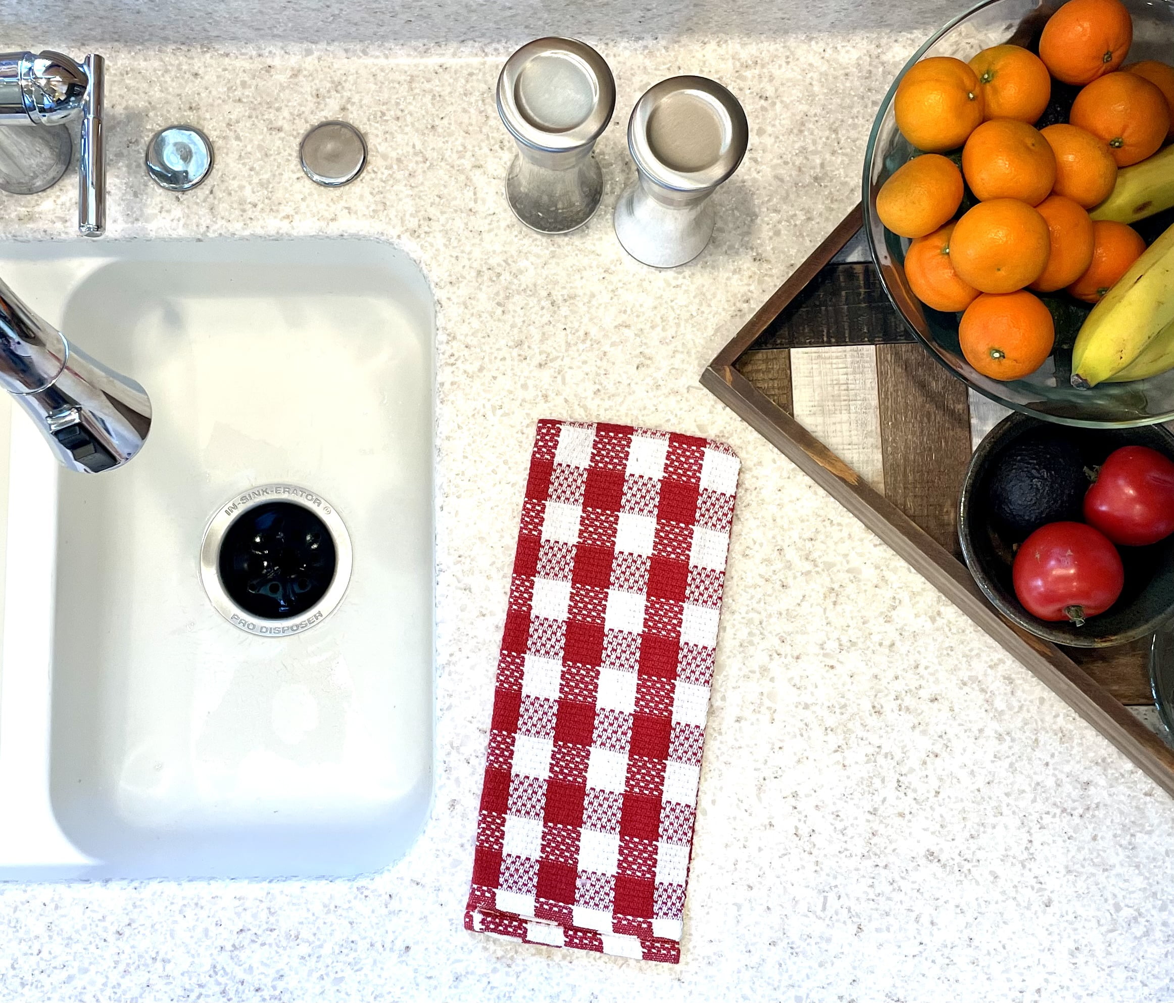 Food Network™ Buffalo Check Kitchen Towel & Dishcloth 6-pk.
