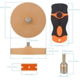 thumbnail image 2 of Adhesive Remover, Car Sticker Remover Kit, 2 Pcs Eraser Wheel and Plastic Scraper, Decal Remover, 3.5In Toffee Wheel with Adaptors for Removing Vinyl, Glue, Sticker, Adhesive on Window Cars, 2 of 8