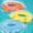 Blue & Yellow & Orange, variant on 2 Pack Pool Floats Adult, XL Minimalist Design Pool Chair Float, 52" X 38" Dopamine Colors, Drifter, Chair, Hammock 3-in-1 Inflatable Pool Toys for Pool Party, Lake, River, Sea, Outdoor