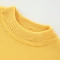 thumbnail image 3 of GYRATEDREAM Kids Boys Girls Cable Knit Slim Fit Sweaters Long Sleeve Crewneck Chunky Pullover Cute Knitwear Fall Jumper Tops for 9-10Y Yellow, 3 of 9