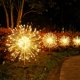 thumbnail image 2 of Luces solares para exteriores Fuegos artificiales, paquete de 2 120 LED Luces solares impermeables para jardín exterior Patio Camino Valla - Blanco cálido, 2 of 5