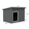 thumbnail image 2 of Decksplore All - Weather Dog House – Indoor/Outdoor, Slanted Roof ,UV - Resistant, Waterproof, Ventilated, Multiple Sizes for XS - Large Dogs, 2 of 7