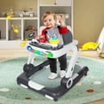 thumbnail image 3 of AILEEKISS Musical Baby Walker with Wheels, Toddler Activity Music Bouncer Walker, Grey, 3 of 9