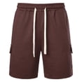 thumbnail image 5 of Kcolen Running Shorts for Men Relaxed Fit Men's Summer Casual Quarter Length Shorts with Pockets Solid Color Comfortable Lightweight Outdoor Walking Wear Summer Beach Golf Shorts, 5 of 6