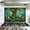 Color 1, variant on Kitchen Backsplash Peel and Stick Wall Murals Forest Woodland Nursery Room Pine Trees Mountains Fog Birds 35.4"W x 23.6"H, Oil Proof Removable Vinyl Wallpaper for Fireplace & Behind Stove