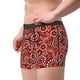 thumbnail image 2 of Balery Vintage Red Paisley Calzoncillos bóxer para hombre, ropa interior de algodón suave y transpirable con cinturilla de nailon-Small, 2 of 5