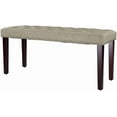 thumbnail image 5 of MAYPEX 38’’ Upholstered Bench Rectangle Ottoman Bench Entryway Bench Footrest Stool for Living Room Bedroom Beige, 5 of 7