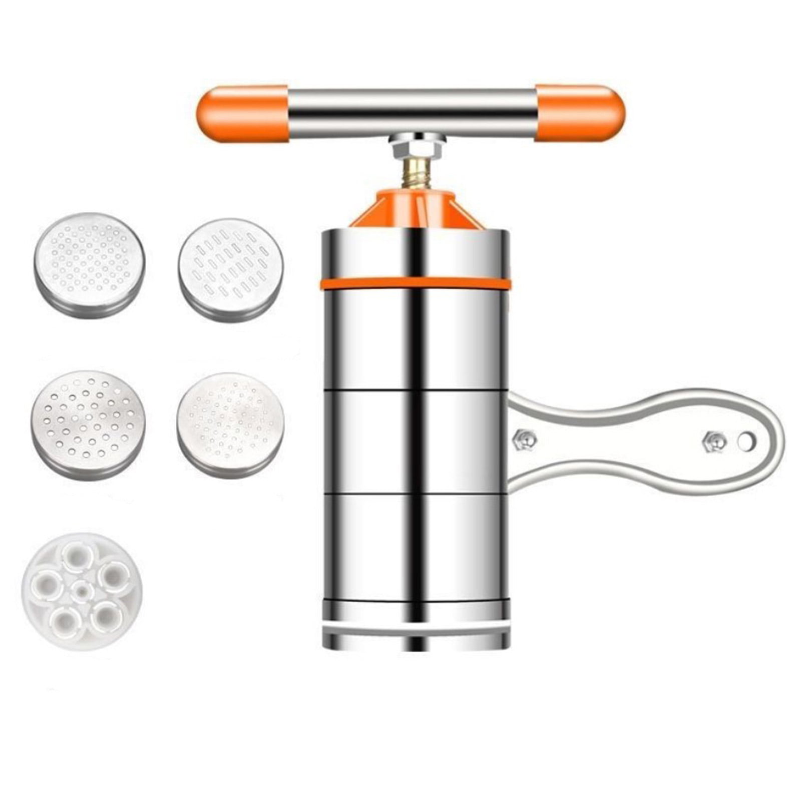 Dual-blade Multifunctional Stainless Steel Hand-cranking Noodle Making  Machine, Manual Cookie Maker, Suitable for Making Spaghetti, Ramen, Noodles,Lasagna,Holiday  Cookware Noodle Maker Machine