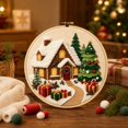 thumbnail image 5 of Christmas DIY Felt Material Kit, Non Woven Fabric Handmade Craft for Festival Theme Decorative Crafting Process 1 Set House, 5 of 5