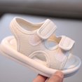 thumbnail image 5 of SROBPTY Sandals on, Kids Sandals, Toddler Sandals, Baby Girls Boys Children's Beach Shoes Soft Sole Toe Crash Sandals Roman Sandals, Beige, 3 Years, 5 of 7