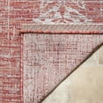 thumbnail image 6 of SAFAVIEH Courtyard Fowler Geometric Indoor/Outdoor Area Rug, Rust/Grey, 5'3" x 7'7", 6 of 10