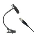 thumbnail image 1 of Bunblic Clip on Instrumental Condenser Microphone Flexible Professional Gooseneck Mic for Stage Performance Musical Accessories L5, 1 of 8
