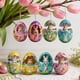 thumbnail image 4 of Decoraciones de Pascua para el Hogar 8Pcs Lindo Conejo de Pascua Huevo de Pascua Colgando Ornamento 2D Plato Ornamento Llavero Colgante Pequeño para Coche Retrovisor Espejo O Mochila, 4 of 6