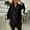 Black, variant on Womens Sequin Ruffle Front Long Sleeve Button Down Shirts Sparkly V Neck Flowy Dressy Casual Loose Fit Blouses Tops Red M