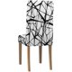 thumbnail image 2 of Funda protectora para silla elástica ABPHQTO con diseño geométrico de línea negra Juego de 1, 2 of 4