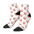 thumbnail image 3 of Salouo Orange Fox Pattern Unisex Middle Tube Socks,Middle-Finger Knee High Socks Over The Calf Tube Stocking Crew Stockings for Women and Men Tube Socks, 3 of 8