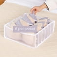 thumbnail image 4 of 3 Set Underwear Organizer, Foldable Women Underwear Storage Compartment Box, White Underwear Drawer Organizer Divider for Bra Socks Ties, 4 of 8