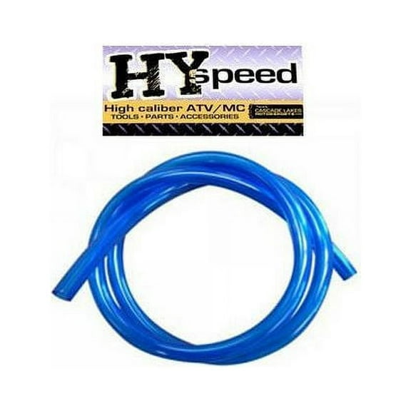 HYspeed PVC Fuel Gas Line 1/4" ID X 3/8" OD 3' Solid Blue ATV Motorcycle Yamaha