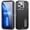 Black, variant on Case For Iphone 16 Pro Max/16 Pro/16 Plus/16, Anti-slip Stripes Cover Lined Shell Drop-proof Case