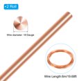 thumbnail image 3 of Unique Bargains Soft Copper Wire, 2Pcs 18Gauge/1.0mm Diameter 6m/19.68ft Spool Craft Wire, 3 of 5