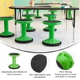 thumbnail image 4 of Flash Furniture Fixed Height Kids Flexible Active Stool for Classroom and Home with Non-Skid Bottom in Green, 16" Seat Height, 4 of 11