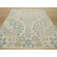 thumbnail image 3 of EORC T116GN 5 x 8 ft. Paisley Ivory Hand Tufted Wool Jain Rug, 3 of 4