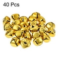 thumbnail image 3 of DIY Small Bells 20mm/0.79-Inch 40pcs  Craft Bells Bulk for Christmas Festival Party Home Bright Gold, 3 of 3
