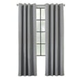 thumbnail image 3 of Thermaplus Maya Grommet Curtain Panel Window Dressing 52 x 95 in Grey, 3 of 5