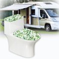 thumbnail image 6 of FOR U DESIGNS Vine Pattern 2 Pack Toilet Lid Cover with Toilet Tank Lid Cover, Adjustable Toilet Seat Covers Fits Most 15-21" Round Oblong and Elongated Toilet Seat,Easy to Clean, 6 of 8