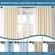 thumbnail image 2 of Barra de Cortina Doble para ventana, Cortinero doble Negro, Tubo Cortina Doble Negro, cortineros para ventanas, Barras de cortina Ajustable Doble para casa, Armario (71-213cm(28-84")), 2 of 9