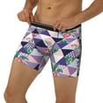 thumbnail image 2 of Rocae Plaid Flamingo for Stretch Moisture-Wicking Underwear,Men's Underwear Boxer Briefs Large, 2 of 9
