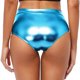 thumbnail image 4 of MKLEKYY Pantalones Cortos De Mezclilla Para Mujer, De Cintura Alta, Metálicos, Tipo Botín, Para Bailar, Ropa De Club, 4 of 4