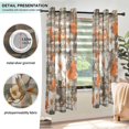 thumbnail image 3 of Yayeee Window Curtains Set of 2 for Living Room Light Filtering 63"x52", Rustic Floral, 3 of 7