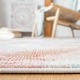 thumbnail image 4 of SAFAVIEH Phoenix Pemala Geometric Area Rug, Light Blue/Pink, 6'7" x 6'7" Round, 4 of 7
