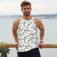 thumbnail image 6 of Salouo Golfing Clubhouse for Men's Tank Tops,Sleeveless Muscle Shirts for Men Quick Dry Workout Tank Top Gym Muscle Tee Fitness Bodybuilding Sleeveless T Shirt-Medium, 6 of 7