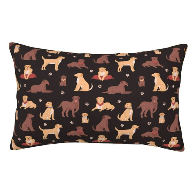 Balery Labrador Retriever Dog Funda de Cojín Estampada, Regalos para Mujeres, Regalos de Amor para Ella, Regalos para Novia o Esposa, Funda de Almohada-20"x30"