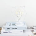 thumbnail image 4 of LINLIN Diamond Iron Table Lamp, Iron Bulb Night Light Nordic Bedside Table Lamp USB Operated Decorative Lighting for Bedroom, Living Room, Bar, Hotel, 4 of 5