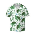 thumbnail image 4 of Uemuo Cartoon Turtle Pattern Cotton Linen Short Sleeve Shirts,Casual Lightweight Button Down Shirts,Vacation Beach Summer Tops-Large, 4 of 7