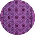 thumbnail image 1 of Ahgly Company Indoor Round Abstract Pink Modern Area Rugs, 8' Round, 1 of 4