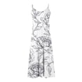 thumbnail image 4 of HOMBOM Womens Maxi Dresses Sundresses Sleeveless Hawaiian Vacation Beach Floral Summer Casual Slip Dress for Ladies, 4 of 5