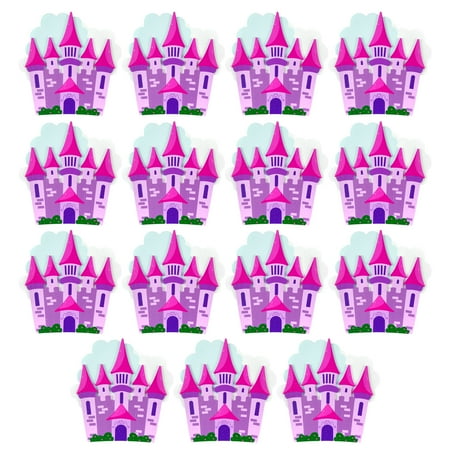 Hello Hobby Wood Castle Shapes, 15 Pre-Painted Wooden Castles, 4 in. x 4 in. Each