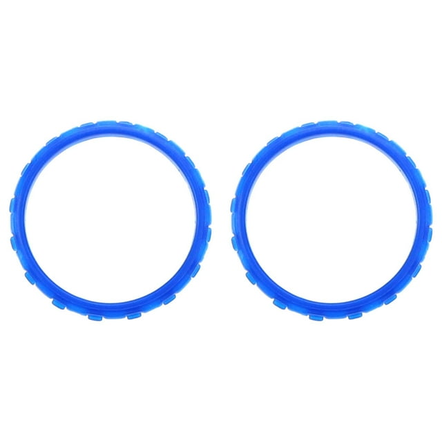 2PCS Plastic Thumbstick Accent Rings For Sony Playstation 5 PS5 Controller Replacement Parts Blue