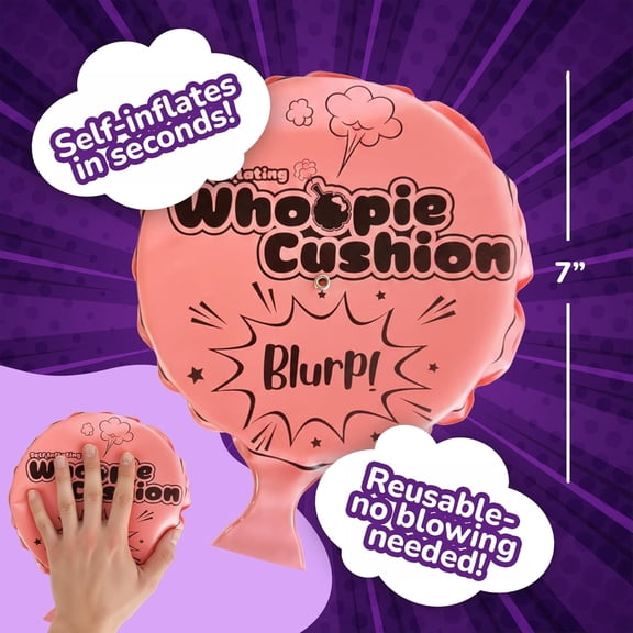 ArtCreativity Whoopie Cushion, Self-Inflating 2 Pack, Gag Prank Toy