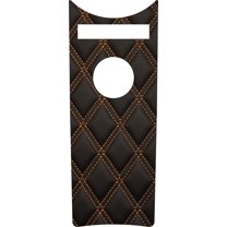 Kustom Cycle Parts Aftermarket Diamond Stitch Look Plastic Dash Panel Console Insert! Compatible with 2008-2023  Harley Davidson Road King Dash (Orange Stitch Look)