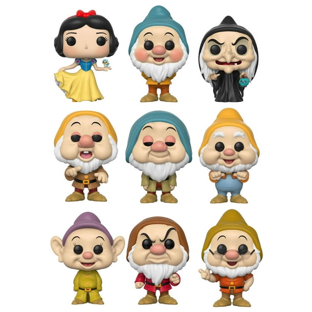 Funko Pop Disney Snow White And The 7 Dwarfs Vinyl Figures Set Of 9 Snow White Dopey Doc 