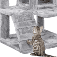 thumbnail image 5 of Yaheetech 53.9''H Cat Tree Condo with Scratching Post Tower, Light Gray, 5 of 12