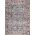 thumbnail image 3 of Hauteloom Dauis Traditional Oriental Machine Washable Living Room Area Rug - Bohemian Faded Carpet - Vintage Distressed - Brown, Beige, Blue - 5'3" x 7'3", 3 of 10
