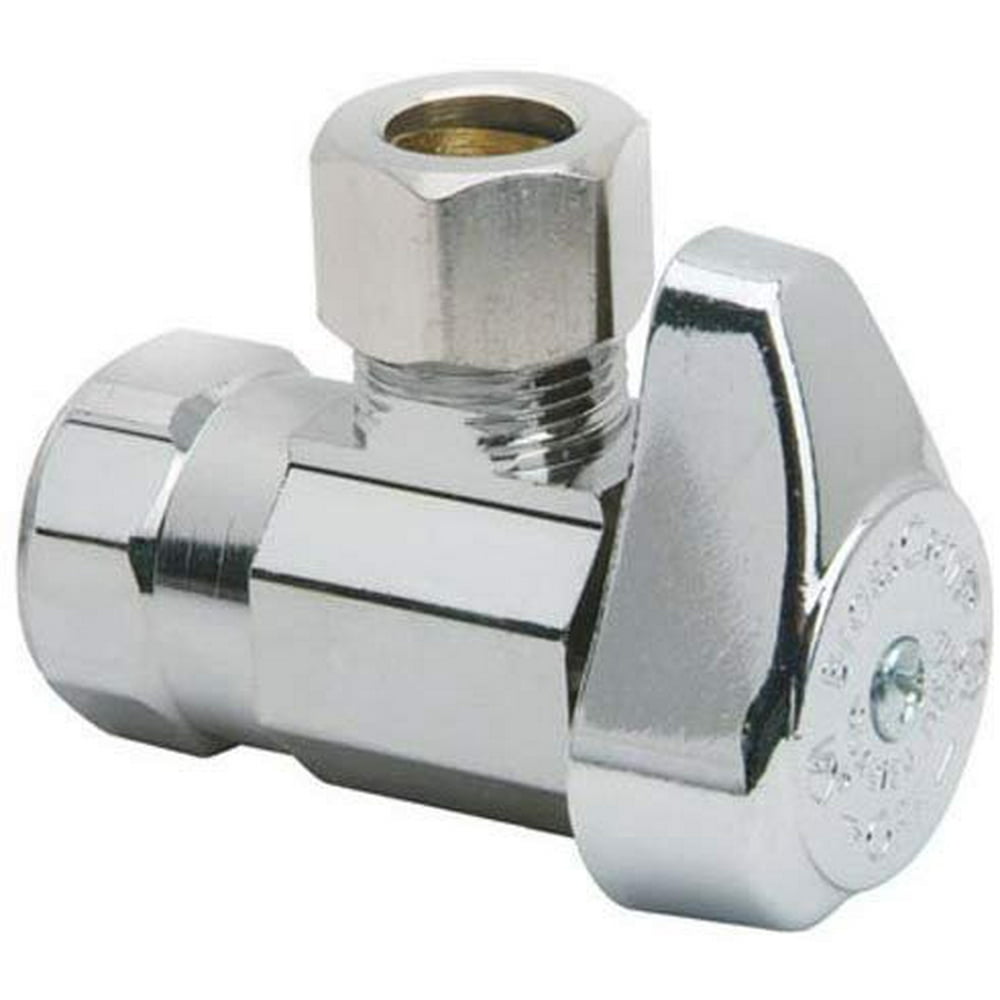 Brass Craft G2R17X CD Brass Water Supply Line Valves, 1/2" FIP x 3/8" OD CMP