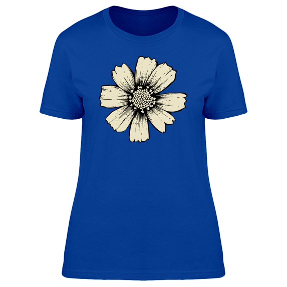Cosmos Flower In White Color Tee Women's -Image by Shutterstock